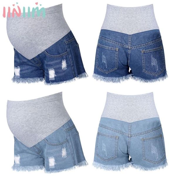 maternity bottoms iiniim pregnant women summer short pants made of soft fabric patchwork style support belly elastic band ripped denim jeans, White
maternity bottoms iiniim pregnant women summer short pants made of soft fabric patchwork style support belly elastic band ripped denim jeans, White
