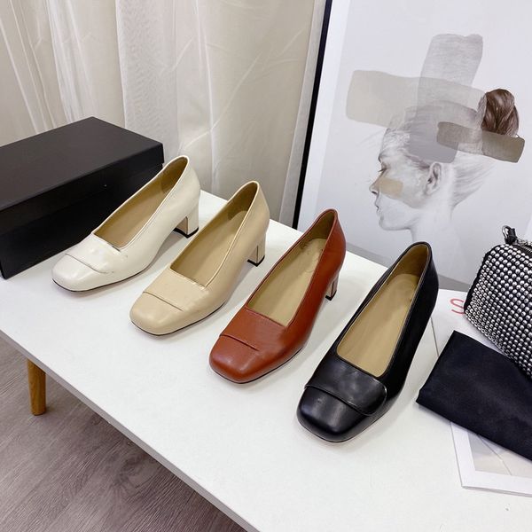 2021 sheepskin womens square shoes leather metal decoration beautiful and fashion able 5.0cm chunky heels, Black
2021 sheepskin womens square shoes leather metal decoration beautiful and fashion able 5.0cm chunky heels, Black