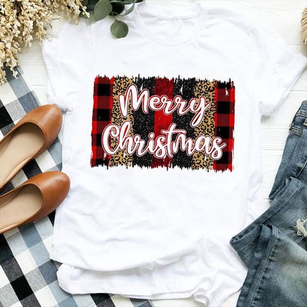 leopard plaid merry christmas letter women print short sleeve o neck loose summer tee mujer, White
leopard plaid merry christmas letter women print short sleeve o neck loose summer tee mujer, White