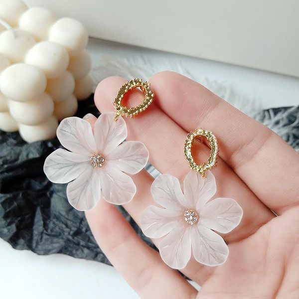 korean forest flower fresh all-matching graceful resin stud earrings for women, Golden;silver
korean forest flower fresh all-matching graceful resin stud earrings for women, Golden;silver