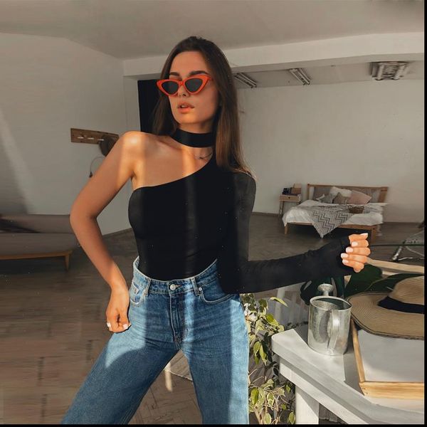 dropshipping cotton halter one shoulder women rompers bodysuit fashion winter spring solid bodycon casual long sleeve body, Black;white
dropshipping cotton halter one shoulder women rompers bodysuit fashion winter spring solid bodycon casual long sleeve body, Black;white