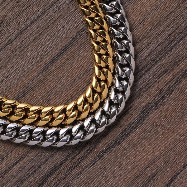 chains 12mm 16inch 18inch 20inch stainless steel cuban chain necklace with brass setting zircon clasp hip hop bling bc001, Silver
chains 12mm 16inch 18inch 20inch stainless steel cuban chain necklace with brass setting zircon clasp hip hop bling bc001, Silver