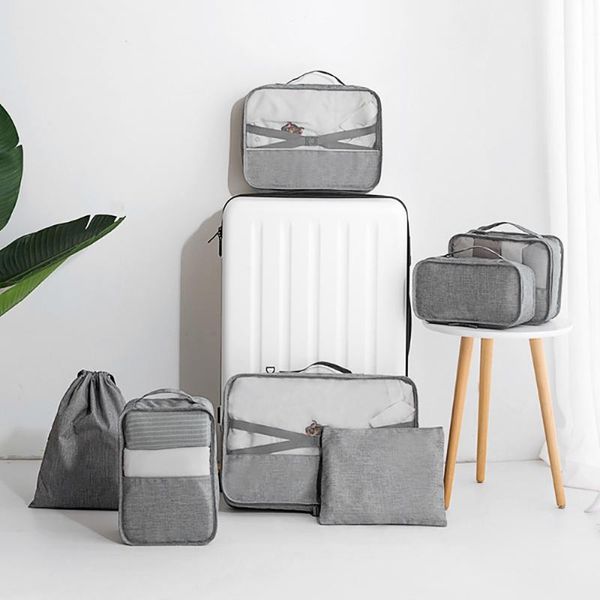 storage bags 7pcs waterproof travel high capacity mesh clothes packing cube luggage organizer pouch accessories
storage bags 7pcs waterproof travel high capacity mesh clothes packing cube luggage organizer pouch accessories
