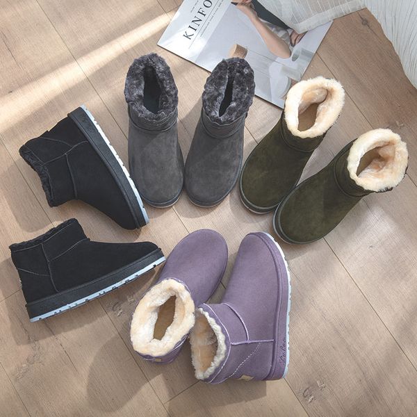 boots the winter snow warm boots short tube thick and cotton padded shoes female, Black
boots the winter snow warm boots short tube thick and cotton padded shoes female, Black