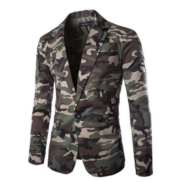 men's suits & blazers fashion blazer 2021 autumn camo one button camouflage men slim fit turn-down collar male suit jacket casual coats, White;black
men's suits & blazers fashion blazer 2021 autumn camo one button camouflage men slim fit turn-down collar male suit jacket casual coats, White;black
