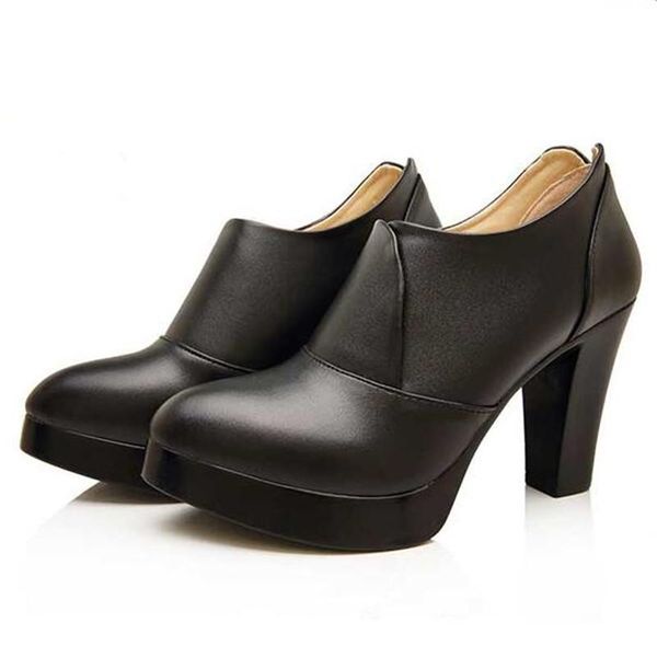 dress shoes 2021 spring cow leather woman large size comfort plus velvet women high heel non-slip deep mouth fashion, Black
dress shoes 2021 spring cow leather woman large size comfort plus velvet women high heel non-slip deep mouth fashion, Black