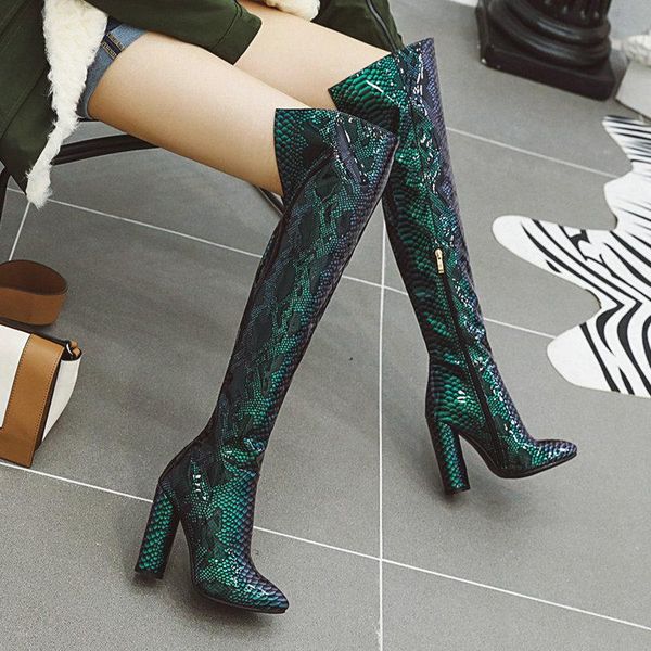 boots snake print patent leather over the knee female thigh high women autumn winter ultra-high heel fashion boot, Black
boots snake print patent leather over the knee female thigh high women autumn winter ultra-high heel fashion boot, Black