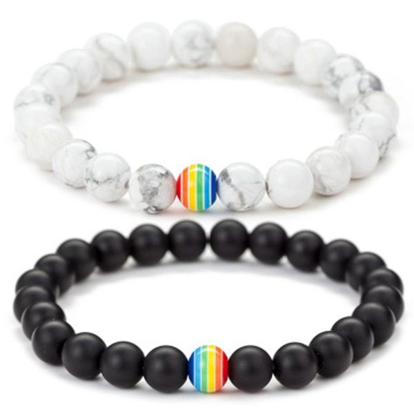 beaded, strands white pine frosted stone colorful gay bracelet for men women beaded rope chain strand vintage male wristband pulseras, Black
beaded, strands white pine frosted stone colorful gay bracelet for men women beaded rope chain strand vintage male wristband pulseras, Black