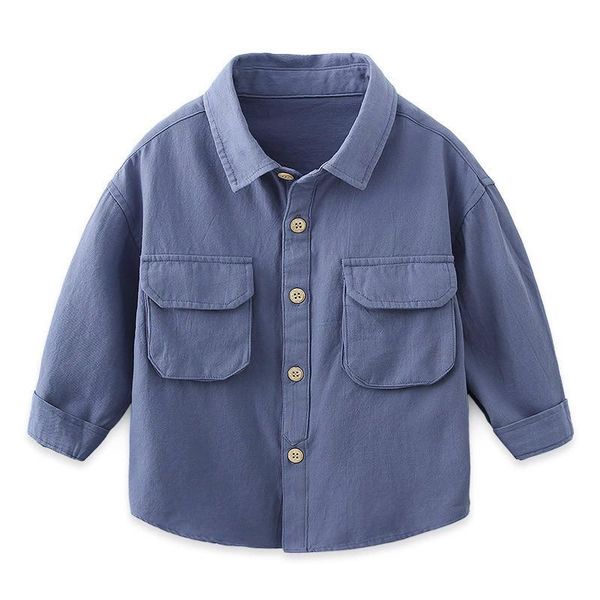 shirts owligbaby large pocket children's shirt 2021 spring long-sleeved boy, White;black
shirts owligbaby large pocket children's shirt 2021 spring long-sleeved boy, White;black