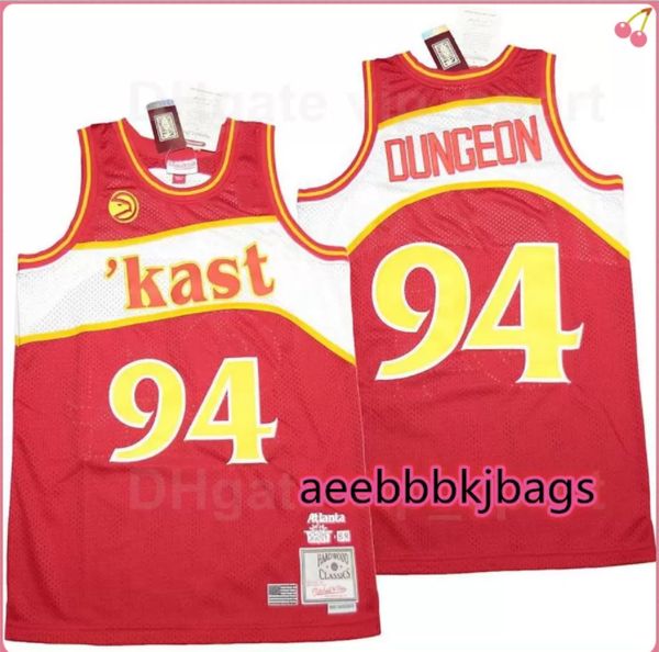 men outkast x br remix #94 dungeon basketball jersey kast atlanta embroidery stitched pure cotton sport red team color quality, Black
men outkast x br remix #94 dungeon basketball jersey kast atlanta embroidery stitched pure cotton sport red team color quality, Black