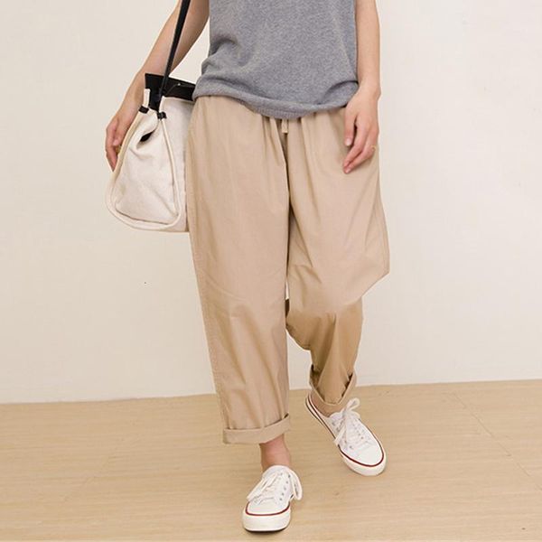 women's pants & capris johnature summer soild color loose harem ankle-length women japanese casual elastic high waist tie 1 va3z, Black;white
women's pants & capris johnature summer soild color loose harem ankle-length women japanese casual elastic high waist tie 1 va3z, Black;white