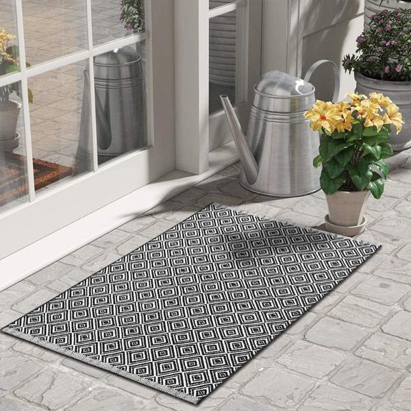 carpets cotton door mat woven diamond rug, doormat handwoven small porch geometric trellis carpet for kitchen indoor outdoor
carpets cotton door mat woven diamond rug, doormat handwoven small porch geometric trellis carpet for kitchen indoor outdoor