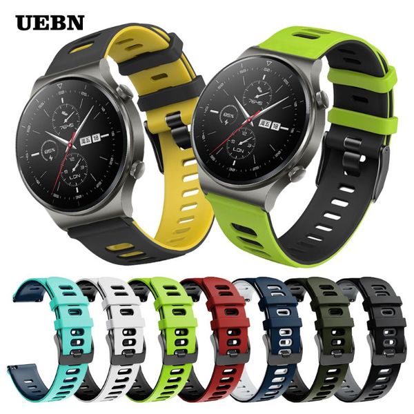 watch bands uebn sport silicone correa wrist band for huawei gt 2 pro strap 42mm 46mm & 2e bracelet watchbands, Black;brown
watch bands uebn sport silicone correa wrist band for huawei gt 2 pro strap 42mm 46mm & 2e bracelet watchbands, Black;brown
