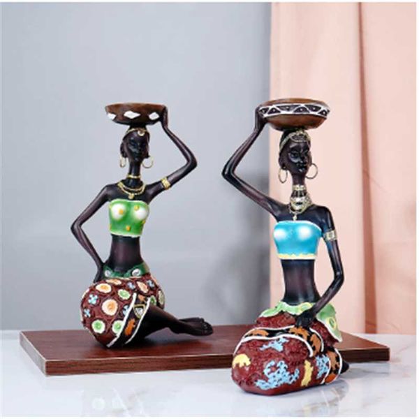pcs/set african candlestick firugines decorative candle holder tealight interior home living room decoration gift objects & figurines
pcs/set african candlestick firugines decorative candle holder tealight interior home living room decoration gift objects & figurines