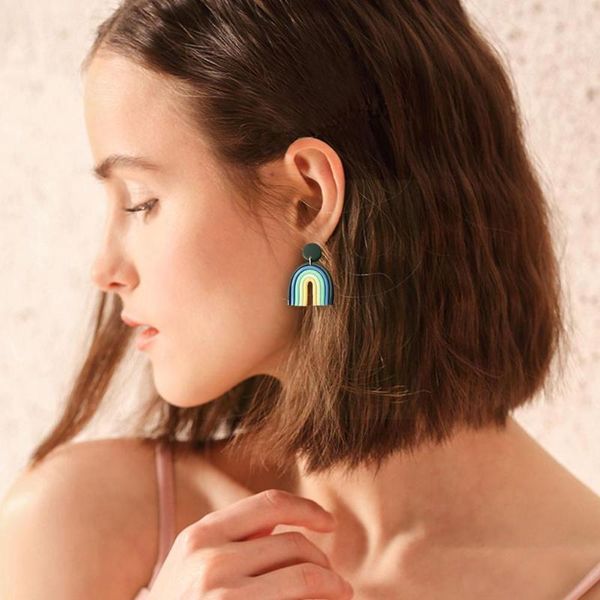 dangle & chandelier rainbow colors fashion jewelry unusual hanging cute polymer clay earrings sets gift for women 2021 trendy j3u2, Silver
dangle & chandelier rainbow colors fashion jewelry unusual hanging cute polymer clay earrings sets gift for women 2021 trendy j3u2, Silver