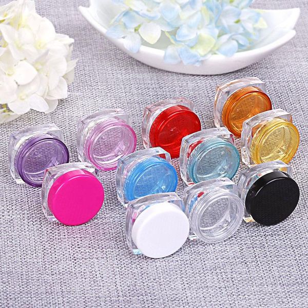 10pcs 50pcs 100pcs 5g mix color small empty cosmetic refillable bottles plastic eyeshadow makeup face cream jar container storage & jars
10pcs 50pcs 100pcs 5g mix color small empty cosmetic refillable bottles plastic eyeshadow makeup face cream jar container storage & jars