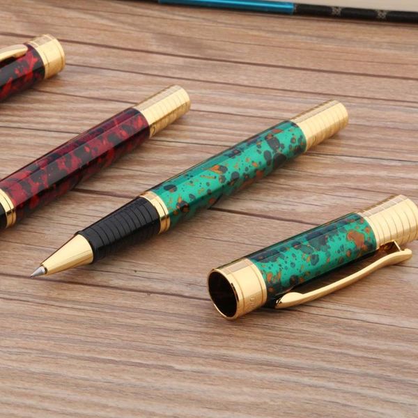 ballpoint pens chouxiongluwei office metal ice flower green blue red matte color golden trim rollerball pen, Blue;orange
ballpoint pens chouxiongluwei office metal ice flower green blue red matte color golden trim rollerball pen, Blue;orange