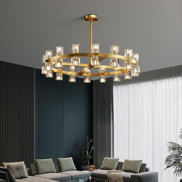 pendant lamps copper crystal led chandeliers for el hall living room restaurant g9 luminaire suspension hanging light fixtures
pendant lamps copper crystal led chandeliers for el hall living room restaurant g9 luminaire suspension hanging light fixtures