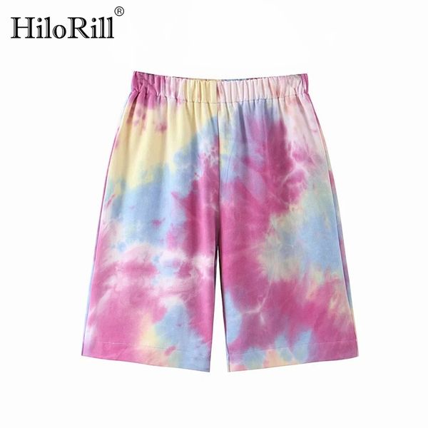 women fashion tie dye print half pants elastic high waist loose sweatpants casual ladies bottoms pantalons mujer 210508, Black;white
women fashion tie dye print half pants elastic high waist loose sweatpants casual ladies bottoms pantalons mujer 210508, Black;white