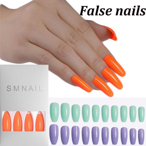 24pcs/box full cover false nails candy color long coffin ballerina fake acrylic matte nail tips art extension1, Red;gold
24pcs/box full cover false nails candy color long coffin ballerina fake acrylic matte nail tips art extension1, Red;gold