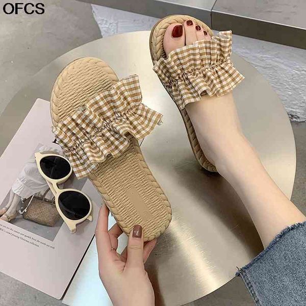 sandals 2021 summer beach slippers women flat heel female plaid cloth outside slides pastoral lady style round head imz8, Black
sandals 2021 summer beach slippers women flat heel female plaid cloth outside slides pastoral lady style round head imz8, Black
