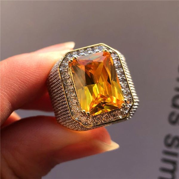 wedding rings fashion big male purple yellow geometric ring crystal white zircon stone engagement 18kt gold large for men, Slivery;golden
wedding rings fashion big male purple yellow geometric ring crystal white zircon stone engagement 18kt gold large for men, Slivery;golden