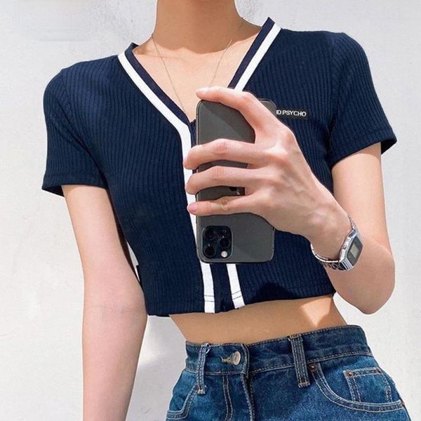 zoulv 2021 v-neck knitted slim cardigan retro style summer vintage contrast stitched short sleeve zipper women t-shirt women's, White
zoulv 2021 v-neck knitted slim cardigan retro style summer vintage contrast stitched short sleeve zipper women t-shirt women's, White