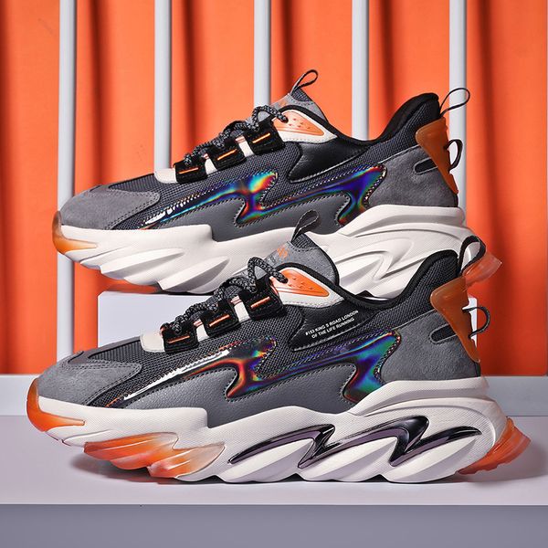 2021 spring brand daddy laser luminous fashion casual men's ins sports running sho, Black
2021 spring brand daddy laser luminous fashion casual men's ins sports running sho, Black