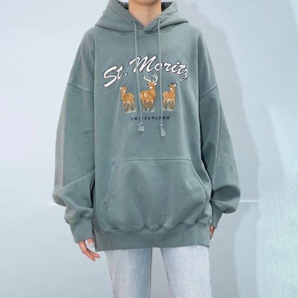 women's hoodies & sweatshirts unuth girls christmas deer embroidery 2021 spring-autumn fashion ladies soft fleece pullovers vintage wom, Black
women's hoodies & sweatshirts unuth girls christmas deer embroidery 2021 spring-autumn fashion ladies soft fleece pullovers vintage wom, Black