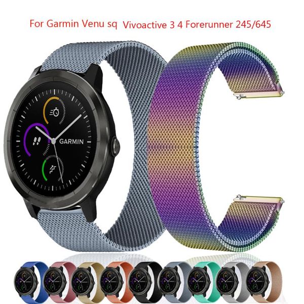 watch bands metal strap for vivoactive 3 4 venu sq watchbands bracelets stainless steel garmin forerunner 245/645 wristband belt, Black;brown
watch bands metal strap for vivoactive 3 4 venu sq watchbands bracelets stainless steel garmin forerunner 245/645 wristband belt, Black;brown