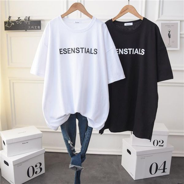 women's t-shirt 2021 spring summer women oversized t shirt short sleeve round neck simple letter print casual tees tunic plus size, White
women's t-shirt 2021 spring summer women oversized t shirt short sleeve round neck simple letter print casual tees tunic plus size, White