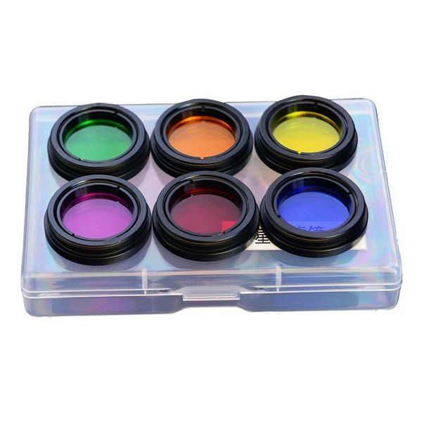 telescope & binoculars 1.25 inch color astro filters set for astronomical telescopes ocular lens planets nebula filter skyglow (6 pieces)
telescope & binoculars 1.25 inch color astro filters set for astronomical telescopes ocular lens planets nebula filter skyglow (6 pieces)