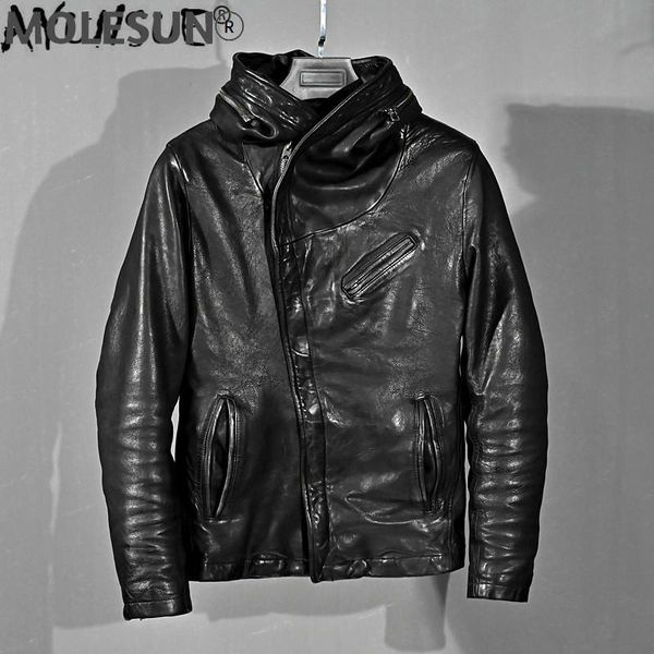 men's leather & faux akoosun 2021 genuine jacket men clothes 100% real sheepskin coat vintage motorcycle man hooded slim fit kj, Black
men's leather & faux akoosun 2021 genuine jacket men clothes 100% real sheepskin coat vintage motorcycle man hooded slim fit kj, Black