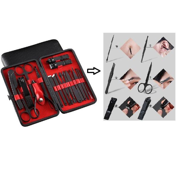nail art kits 18 pcs professional manicure set sets nails clipper scissors tools kit portable tslm1
nail art kits 18 pcs professional manicure set sets nails clipper scissors tools kit portable tslm1
