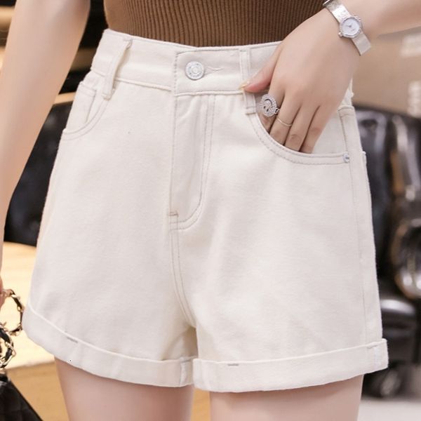 shorts 2021 new spring and summer korean waist high slim curled straight jeans shorts women's pants fashion, White;black
shorts 2021 new spring and summer korean waist high slim curled straight jeans shorts women's pants fashion, White;black