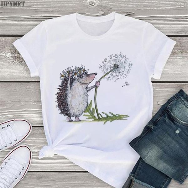 hedgehog and dandelion printed men t shirt female women summer harajuku womens large size fashion casual short sleeved, White;black
hedgehog and dandelion printed men t shirt female women summer harajuku womens large size fashion casual short sleeved, White;black