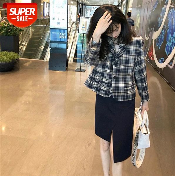 light luxury french retro college style western suit, female temperament, thin split skirt, two-piece suit #4m50, Black
light luxury french retro college style western suit, female temperament, thin split skirt, two-piece suit #4m50, Black