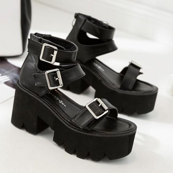 sandals ankle strap summer fashion women open toe platform shoes high thick heels female black unique party shoesghn6
sandals ankle strap summer fashion women open toe platform shoes high thick heels female black unique party shoesghn6