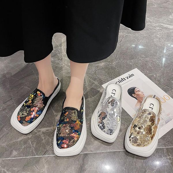 slippers shoes woman 2021 flat cover toe pantofle low summer rubber bonded leather slides basic bling pu sl, Black
slippers shoes woman 2021 flat cover toe pantofle low summer rubber bonded leather slides basic bling pu sl, Black