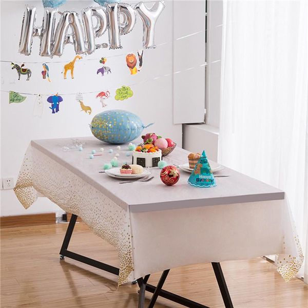table cloth waterproof tablecloth with golden dot decoration rectangle disposable plastic party accessory for banquet / wedding birthday
table cloth waterproof tablecloth with golden dot decoration rectangle disposable plastic party accessory for banquet / wedding birthday