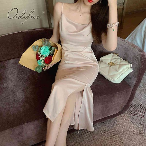 summer women satin party spaghetti strap memaid split silk slip dress 210415, Black;gray
summer women satin party spaghetti strap memaid split silk slip dress 210415, Black;gray