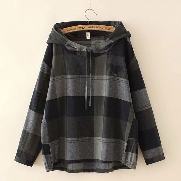 women's t-shirt spring autumn korea fashion women long sleeve loose hooded tshirt vintage plaid casual cotton tee shirt femme, White
women's t-shirt spring autumn korea fashion women long sleeve loose hooded tshirt vintage plaid casual cotton tee shirt femme, White