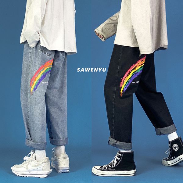 men's jeans denim men's autumn plus size trendy brand pants hong kong style korean trend wild casual straight loose trousers b1od, Blue
men's jeans denim men's autumn plus size trendy brand pants hong kong style korean trend wild casual straight loose trousers b1od, Blue