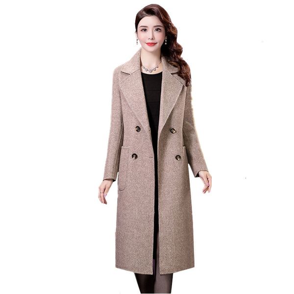 women's trench coats plus size cashmere coat women autumn winter fashion mom office ladies slim pocket long woolen jacket female, Tan;black
women's trench coats plus size cashmere coat women autumn winter fashion mom office ladies slim pocket long woolen jacket female, Tan;black
