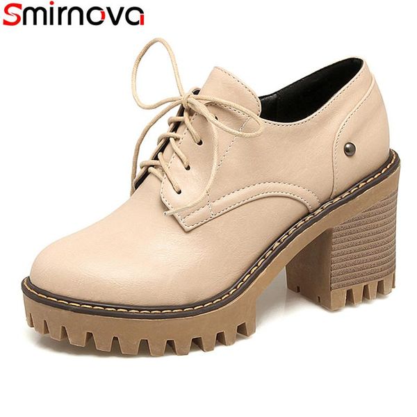 smirnova large size 32-43 2021 spring autumn fashion lace up women pumps thick high heels round toe platform casual shoes dress, Black
smirnova large size 32-43 2021 spring autumn fashion lace up women pumps thick high heels round toe platform casual shoes dress, Black