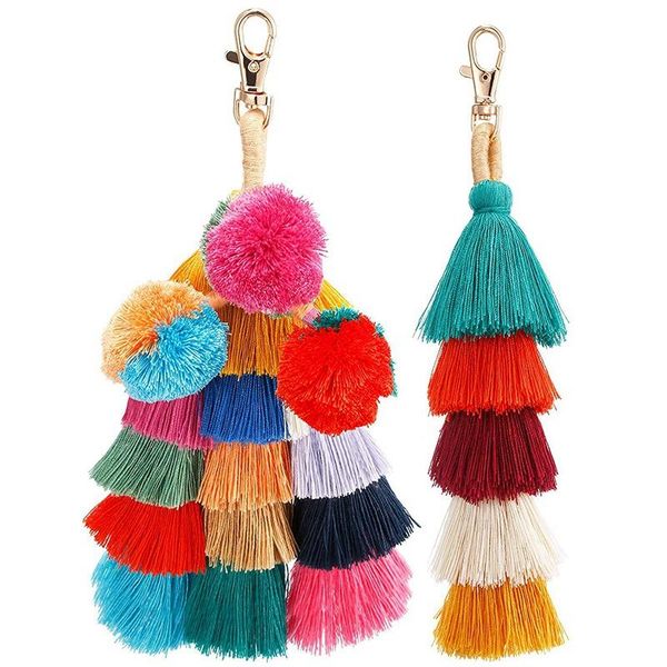 keychains 2 pieces colorful tassel charm keychain handbags bag pendant keyring tassels, Silver
keychains 2 pieces colorful tassel charm keychain handbags bag pendant keyring tassels, Silver