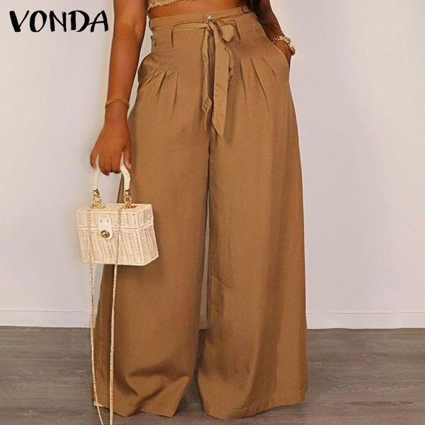 women's pants & capris women wide leg solid color long trousers 2021 vonda vintage high waist zipper casual pleated pantalon femme, Black;white
women's pants & capris women wide leg solid color long trousers 2021 vonda vintage high waist zipper casual pleated pantalon femme, Black;white