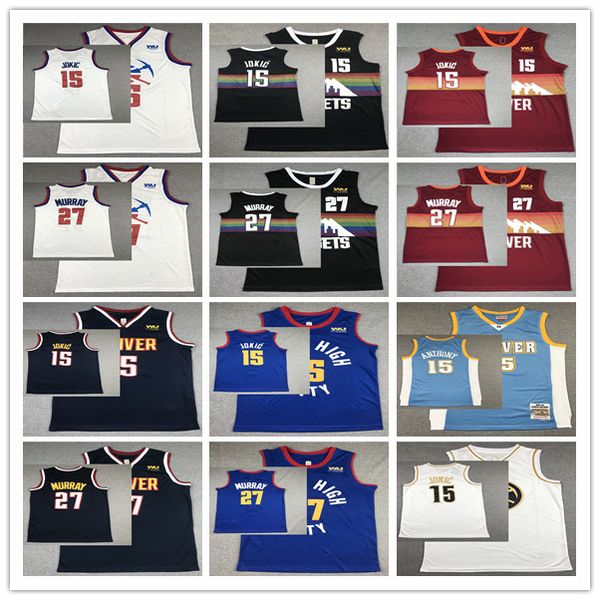 DenverNuggetsNCAA Mens 15 Jokic Basketball Jersey Jamal 27 Murray Jerseys City 2021 edition White Blue Black, Color1
DenverNuggetsNCAA Mens 15 Jokic Basketball Jersey Jamal 27 Murray Jerseys City 2021 edition White Blue Black, Color1