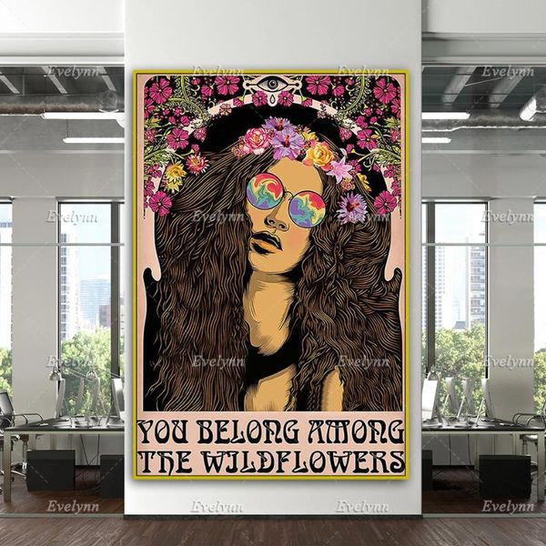 paintings you belong among the wildflowers hippie girl vintage poster,hippie home decor canvas wall art prints living room decoration
paintings you belong among the wildflowers hippie girl vintage poster,hippie home decor canvas wall art prints living room decoration