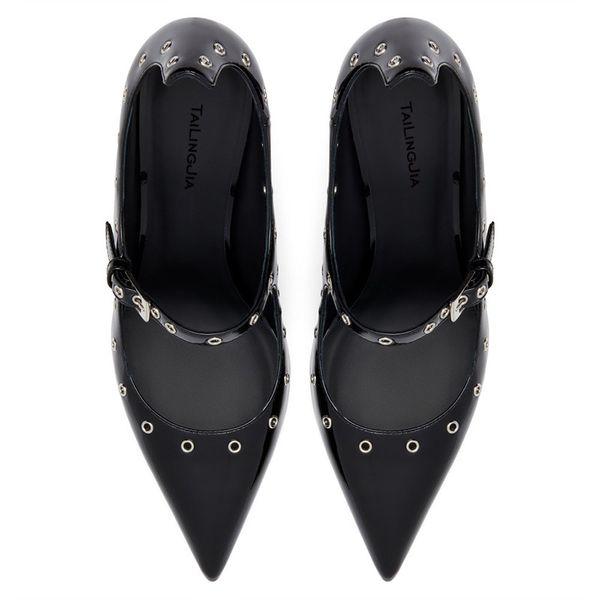 foreign trade fashion large size black metal fisheye buckle pointed european and american ladies high heel pumps cross-border supply manufac
foreign trade fashion large size black metal fisheye buckle pointed european and american ladies high heel pumps cross-border supply manufac